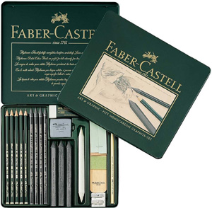 Image of Ritkolspennset Faber-Castell PITT Grafitset  (2F) 112973 4005401129738
