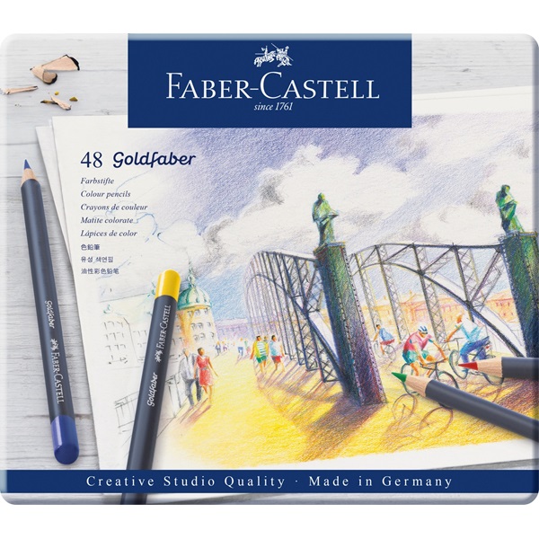 Image of Färgpennset Goldfaber tin of 48 114748 4005401147480