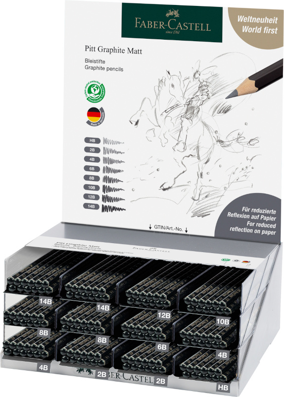 Image of Ställ Faber-Castell Pitt Graphite Matt Pos 2001 module 144x 115230 4005401152309