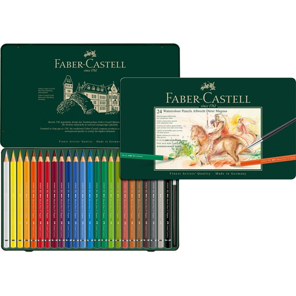 Image of Akvarellpenset Faber-Castell Albrecht Dürer Magnus 24 Pennor (2F) 116924 4005401169246
