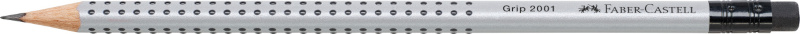 Image of Blyertspenna Faber-Castell Grip 2001 HB med Radertopp  (12F) 117200 4005401172000