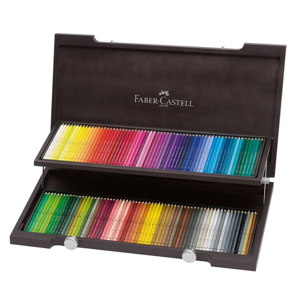 Image of Akvarellpennset Faber-Castell Albrecht Dürer 120 pennor Träskrin 117513 4005401175131