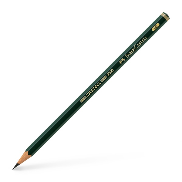 Image of Blyertspenna  Faber-Castell 9000 6B (12F) 119006 4005401190066