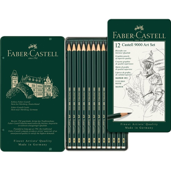 Image of Blyertset Faber-Castell 9000 ART SET (5F) 119065 4005401190653