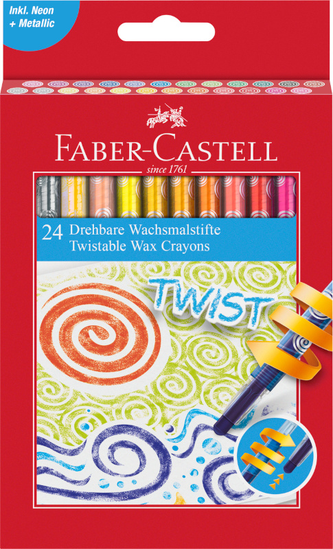 Image of Vaxkritor Faber-Castell Twist 24p 120004 4005401200048