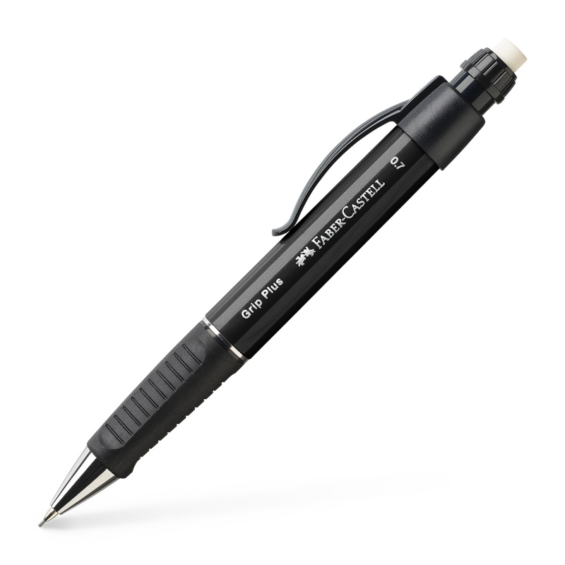 Image of Stiftpenna Faber-Castell Grip Plus 0.7 mm Svart Met. (5F) 130733 4005401307334