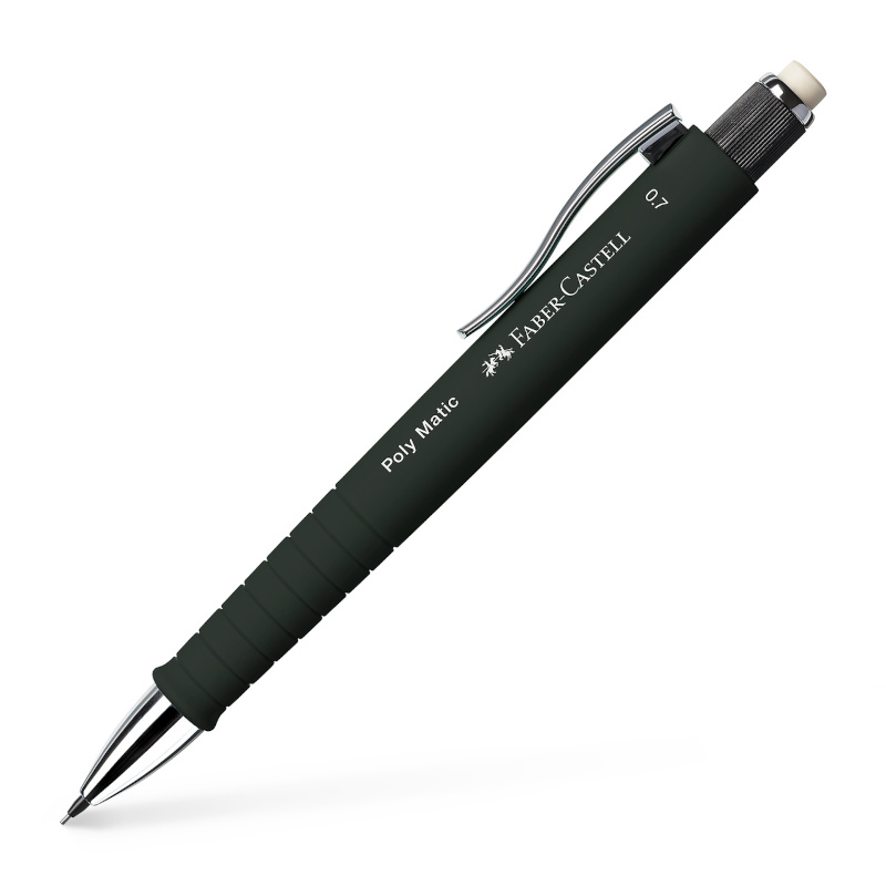 Image of Stiftpenna Faber-Castell Poly Matic 0,7 mm, Svart (5F) 133353 6933256643643