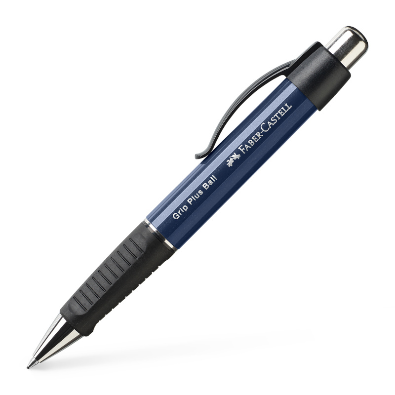 Image of Kulspetspenna Faber-Castell Grip Plus Blå Metallic (5F) 140732 4005401407324