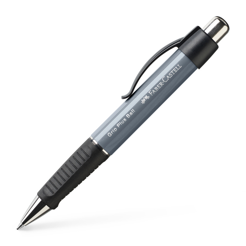 Image of Kulspetspenna Faber-Castell Grip Plus Ljusgrå (5F) 140789 4005401407898