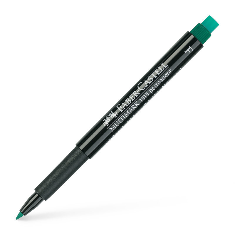 Image of Märkpenna Faber-Castell Multimark 1513 F 0,6mm Grön  (10F) 151363 4005401513636