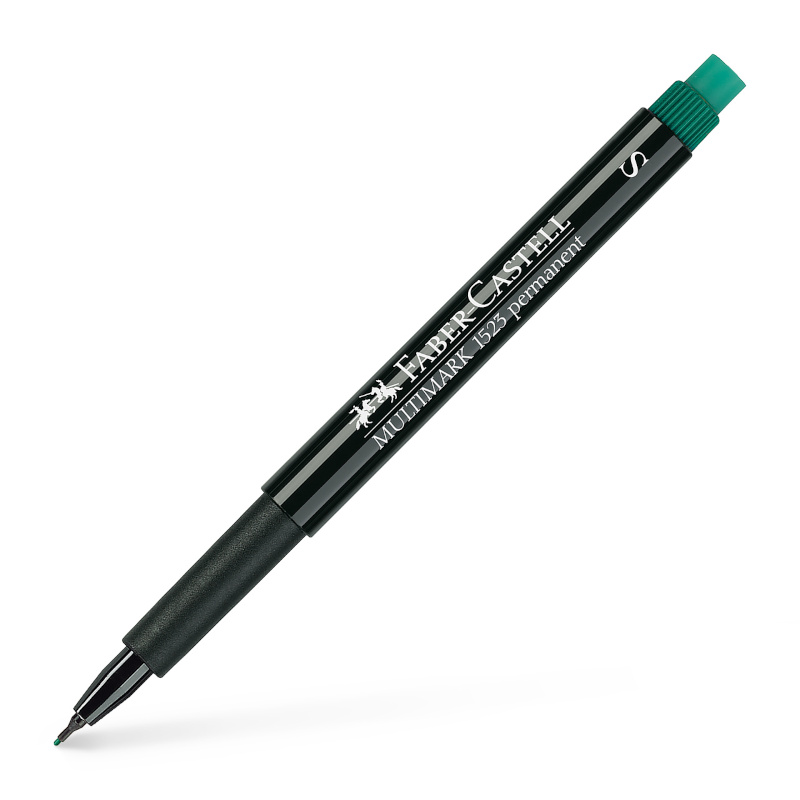 Image of Märkpenna Faber-Castell Multimark 1523 S 0,4mm Grön (10F) 152363 4005401523635