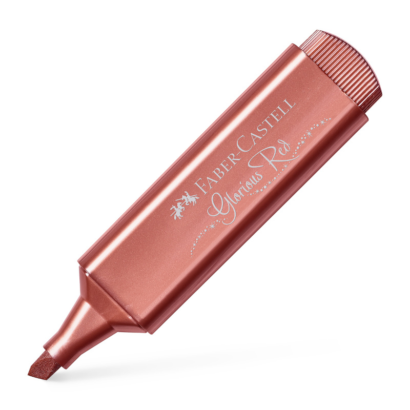 Image of Överstrykningspenna Faber-Castell 46 Metallic, Röd (10F) 154673 4005401546733