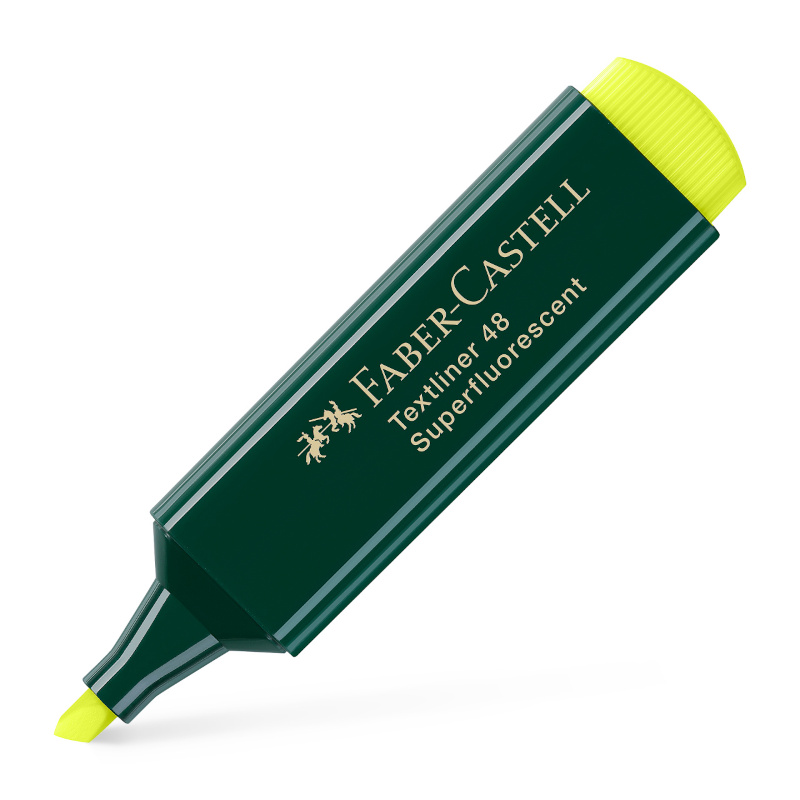 Image of Överstrykningspenna Faber-Castell 48 Gul (10F) 154807 4005401548072