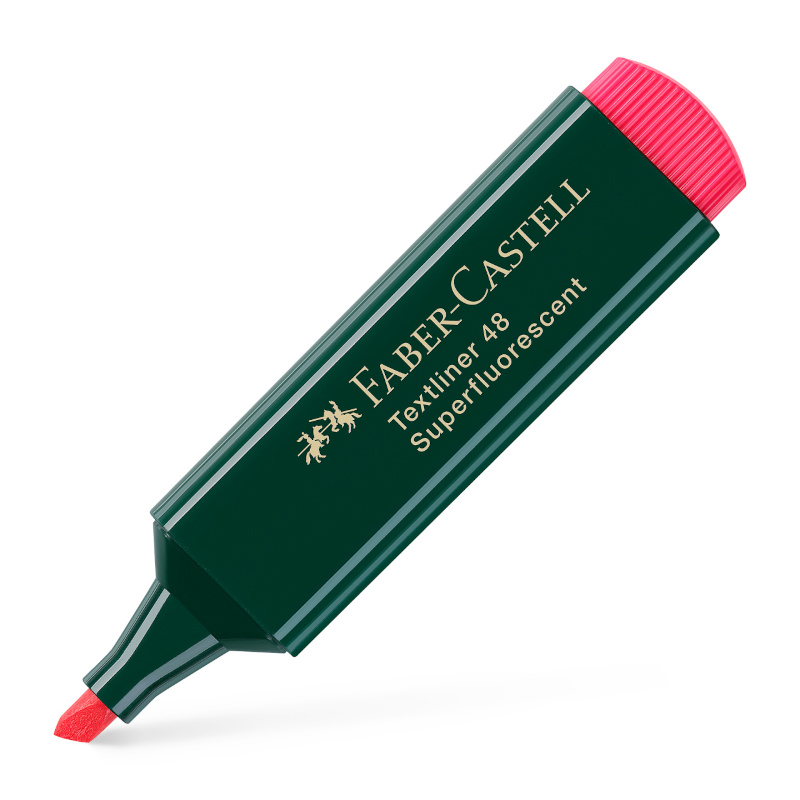 Image of Överstrykningspenna Faber-Castell 48 Röd (10F) 154821 4005401548218