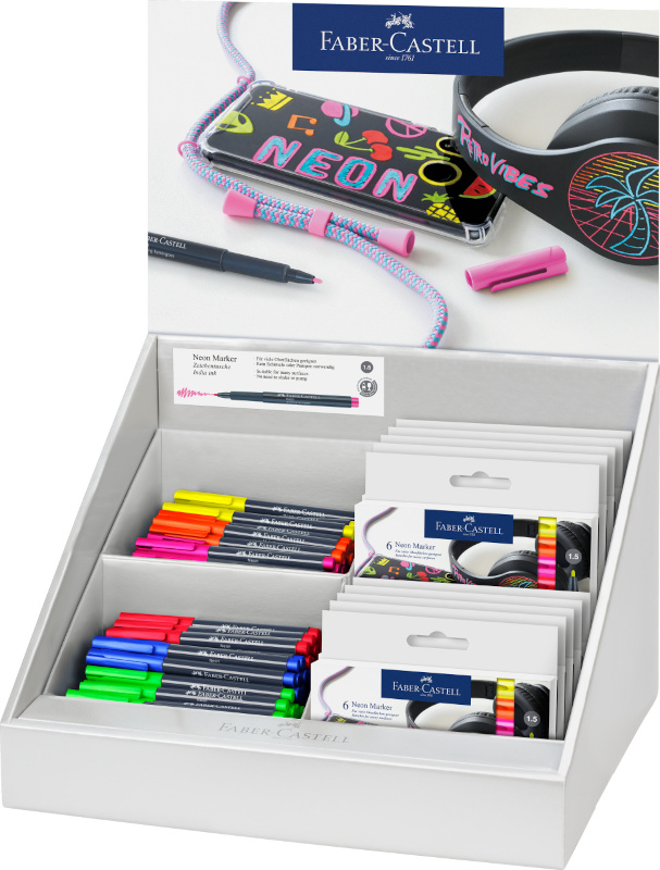 Image of Ställ Faber-Castell Neon marker display 160860 4005401608608