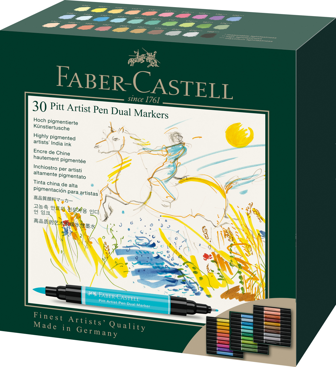Image of Ritpenna Faber-Castell PITT Artist Dual Marker wallet of 30 162030 4005401620303
