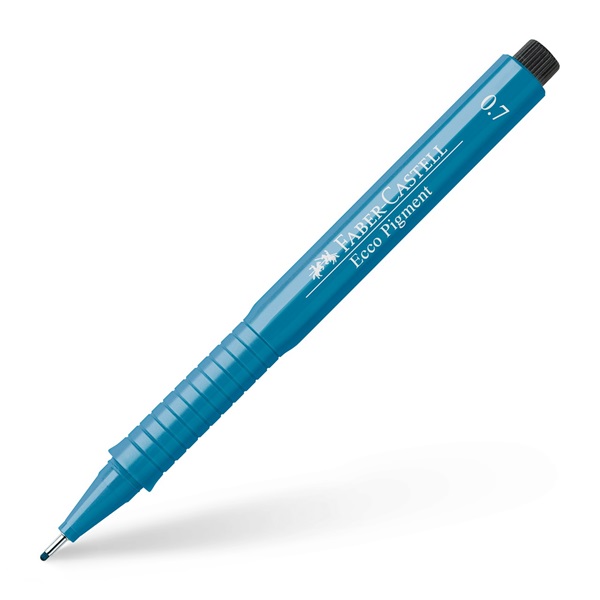 Image of Ritpenna Faber-Castell Ecco Pigment BLUE 0,7mm (10F) 166751 4005401667513