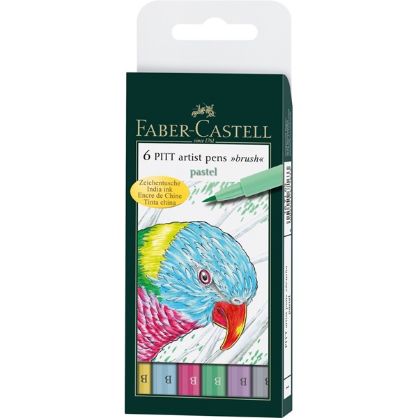 Image of Ritpenna Faber-Castell PITT Artist Pastelset 6 pennor (5F) 167163 4005401671633