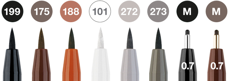 Image of Ritpennset Faber-Castell Pitt Artist Classical 8pennor (5F) 167172 4005401671725