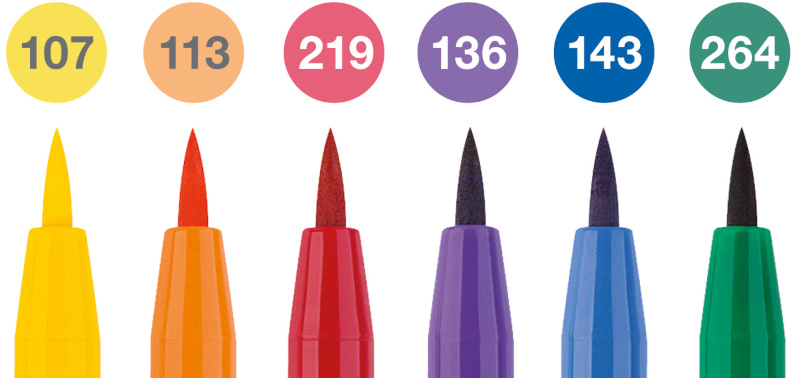 Image of Ritpennset Faber-Castell Pitt Artist colour 6pennor (5F) 167174 4005401671749