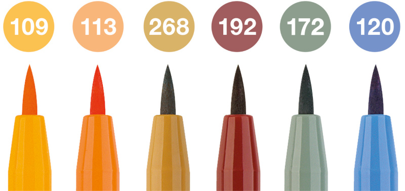 Image of Ritpennset Faber-Castell Pitt Artist Fall 6pennor (5F) 167179 4005401671794