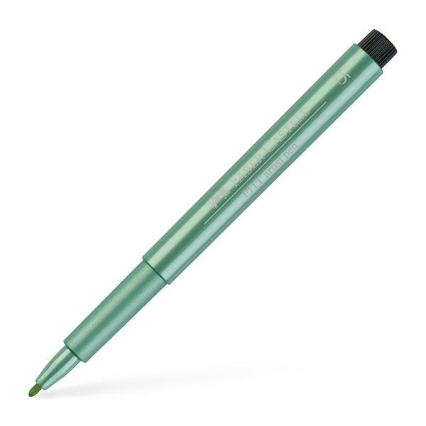 Image of Ritpenna Faber-Castell PITT Artist Bullet Nib Green Met. 1,5mm (5F) 167394 4005401673941