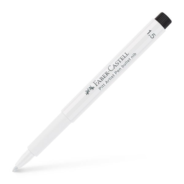 Image of Ritpenna Faber-Castell PITT Artist pen Bullet nib 1,5mm White 101 (5F) 167893 4005401678939