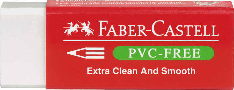 Image of Suddigum Faber-Castell med hylsa 189520 PVC-Fritt vitt (20F) 189520 9556089895200