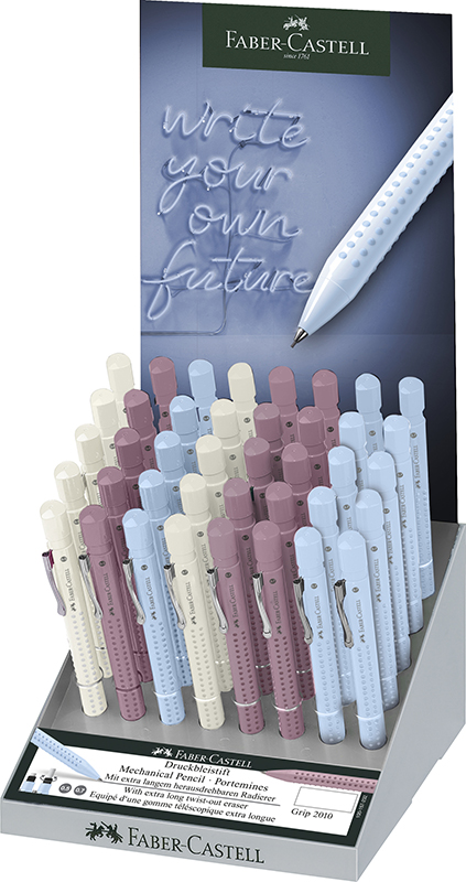 Image of Ställ Stiftpenna Faber-Castell Grip 2010 0.5/0.7 display 40x 231046 4005402310463