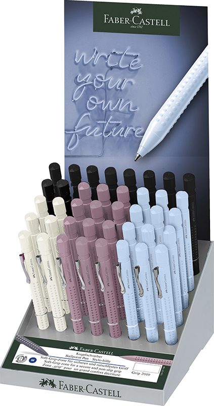 Image of Ställ Kulspetspenna Faber-Castell Grip 2010 M New Harmony display 40x 243918 4005402439188