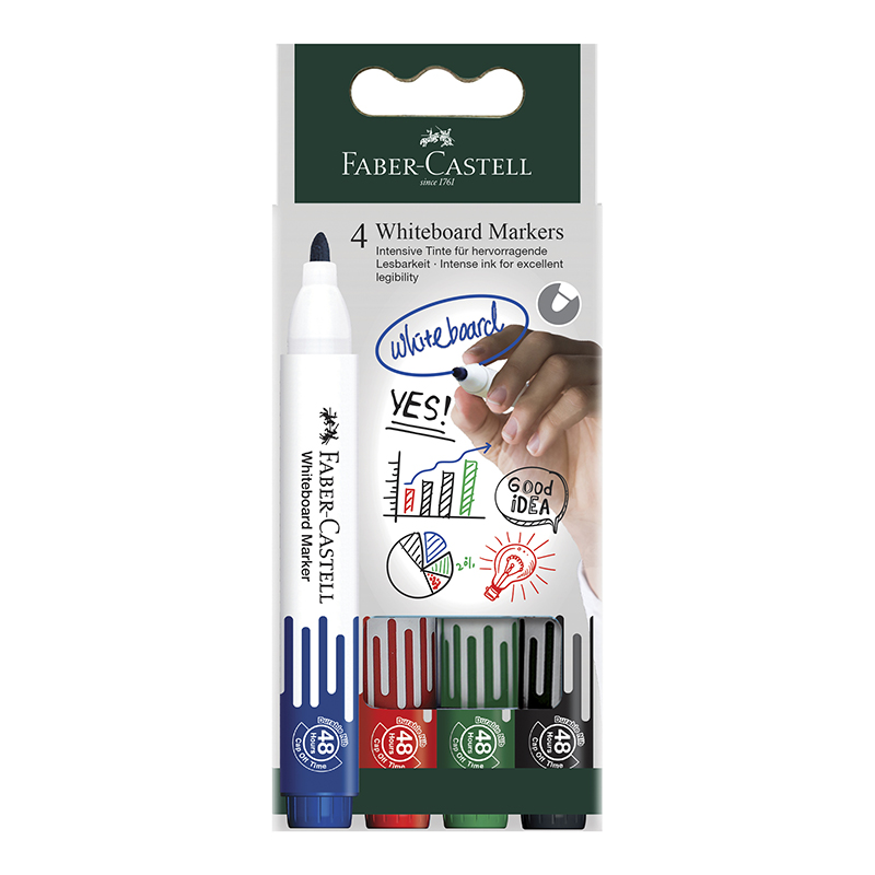 Image of Whiteboardpennset Faber-Castell W20 4x 253942 9556089006668