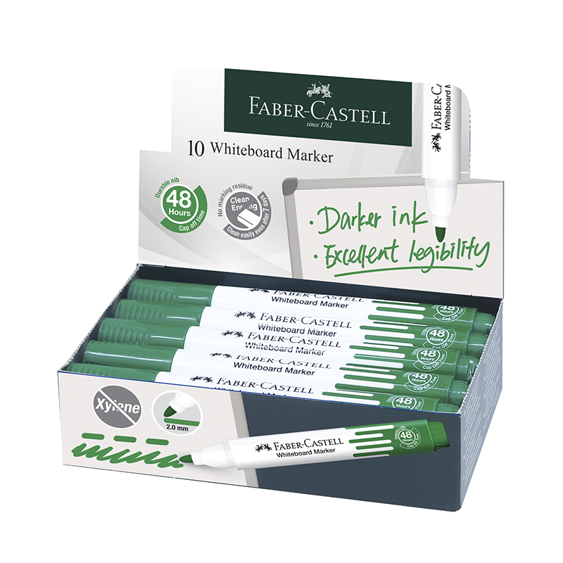 Image of Whiteboardpennset Faber-Castell W20 green (10F) 254063 9556089003353