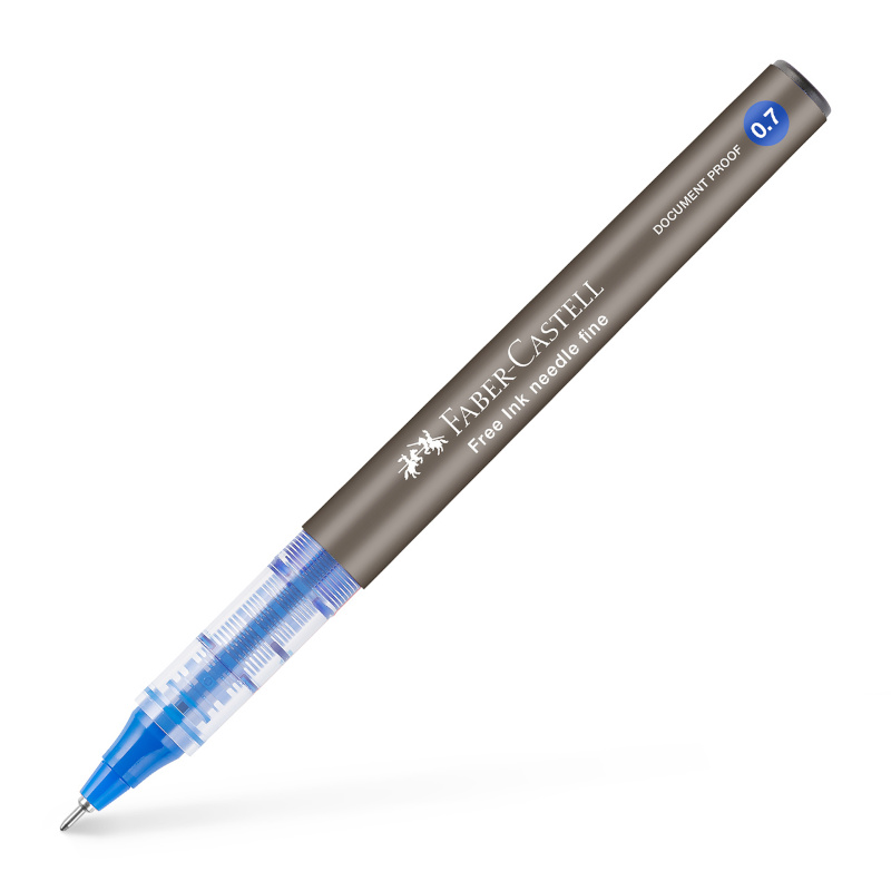 Image of Rollerballpenna Faber-Castell Free Ink Needle 0,7 Blå (12F) 348251 4005403482510