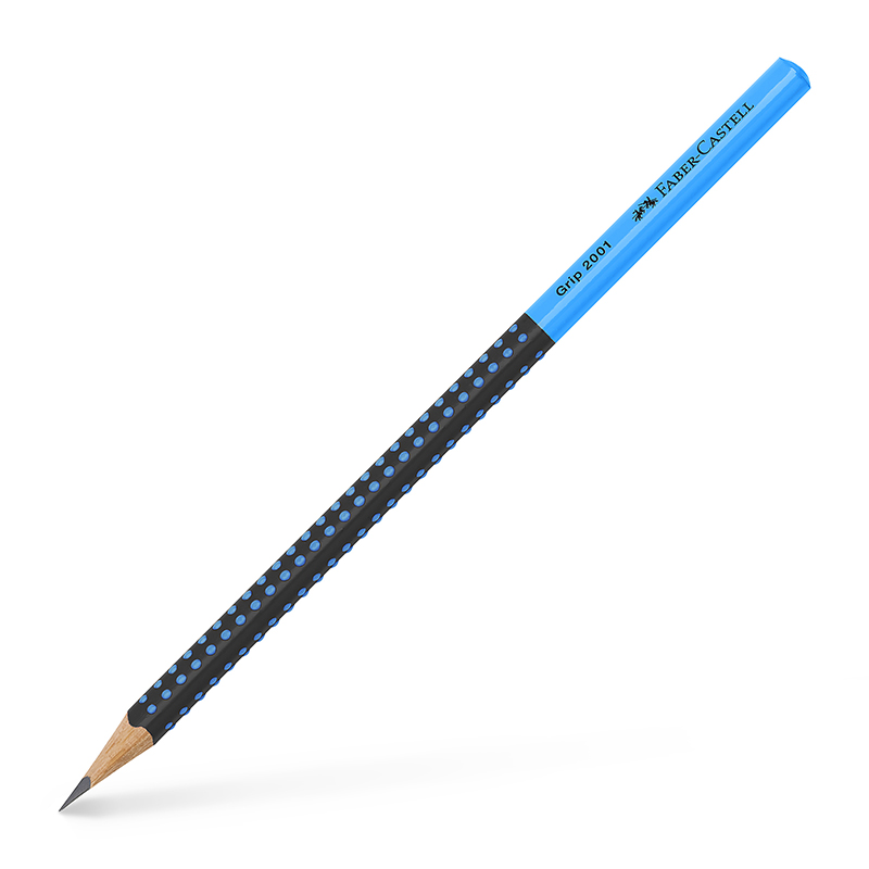 Image of Blyertspenna Faber-Castell Grip 2001 Two Tone black/bl (12F) 517010 4005405170101