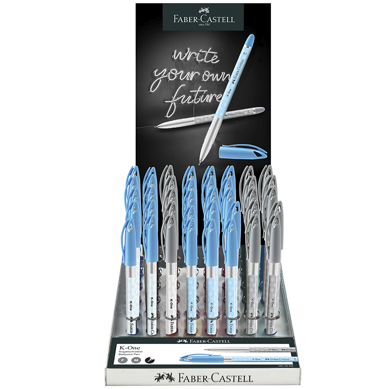 Image of Ställ Kulspetspenna Faber-Castell Ballpoint pen K-One 0.5/0.7 40x display 642606 9555684696298