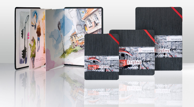 Image of Akvarellbok Hahnemühle The ZigZag Book A6 300g 18ark 10625000 4011367108892