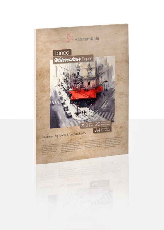 Image of Akvarellblock Hahnemühle Toned Watercolour PAD 200g beige A4 10625311 4011367113919