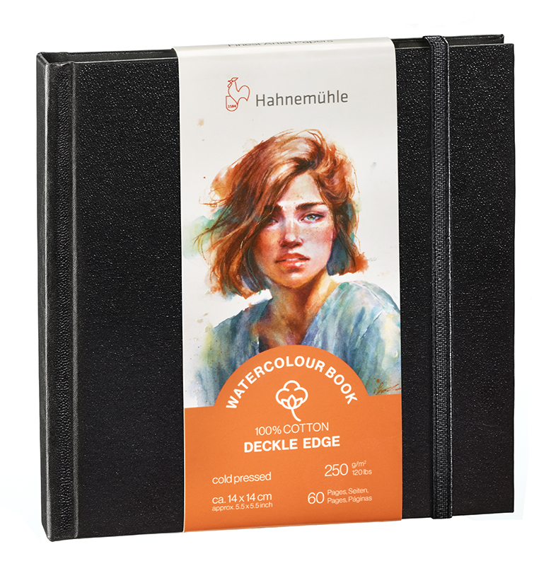 Image of Akvarellbok Hahnemühle Deckle Edge 250g 14x14cm landscape 10625364 4011367122553