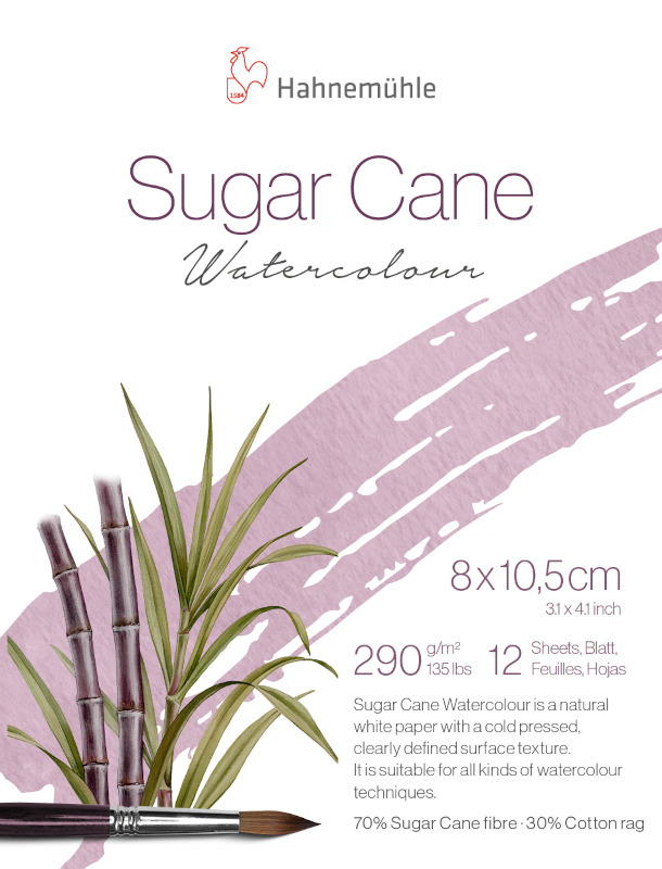 Image of Akvarellblock Hahnemühle Sugar Cane 290g CP 8x10,5cm 12ark (10F) 10625420 4011367120863