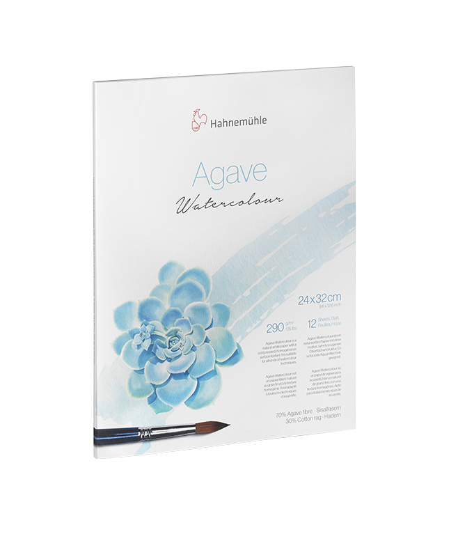 Image of Akvarellpapper Hahnemühle Agave 290g CP 50x65cm (10F) 10627180 4011367114107