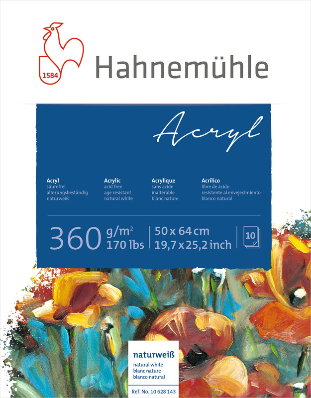 Image of Akrylblock Hahnemühle 360g 50x64cm 10ark 10628143 4011367281434