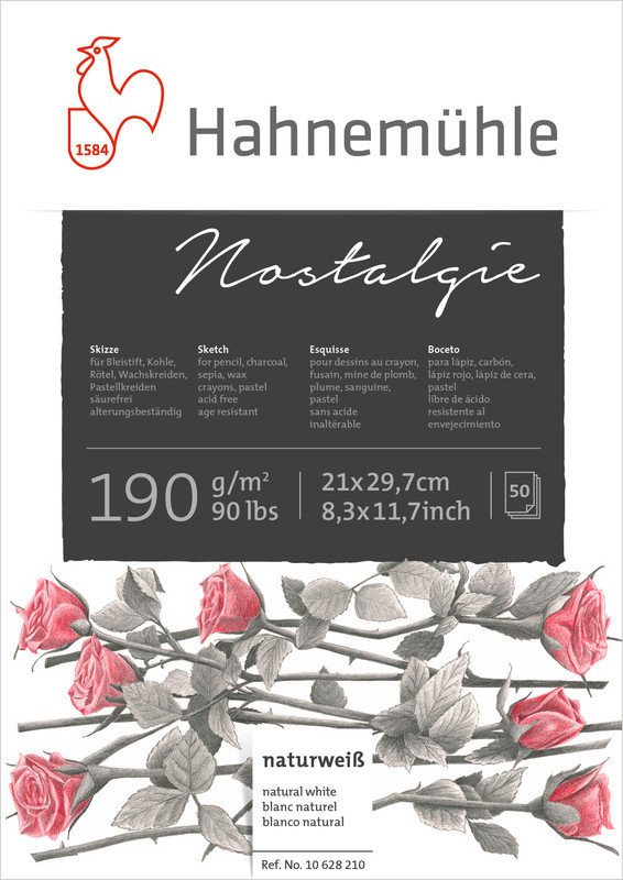 Image of Ritblock Hahnemühle Sketch Nostalgie 190g A5 50ark 10628209 4011367282097