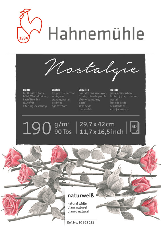 Image of Ritblock Hahnemühle Sketch Nostalgie 190g A3 50ark 10628211 4011367282110