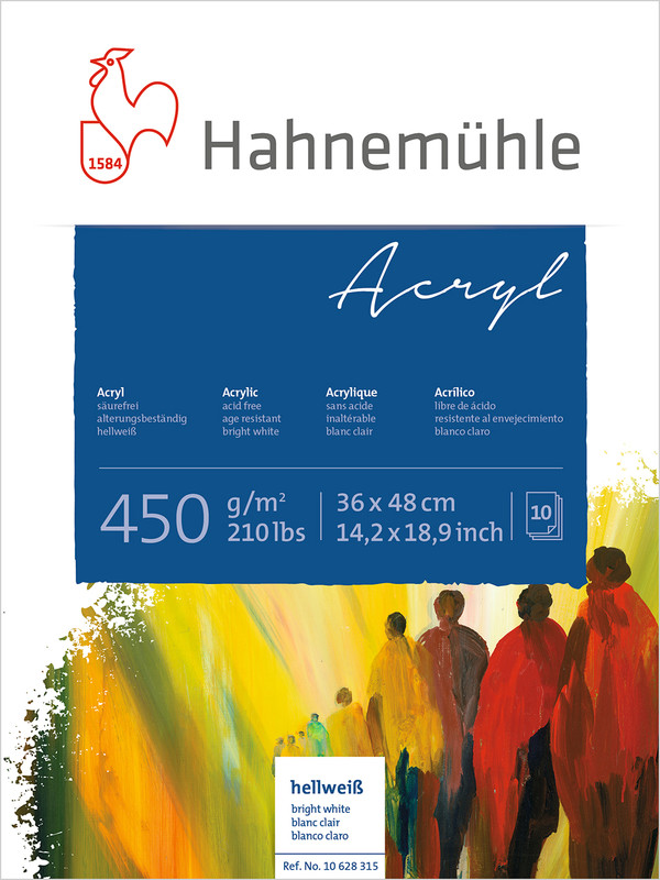 Image of Akrylblock Hahnemühle 450g 36x48cm 10ark 10628315 4011367283155