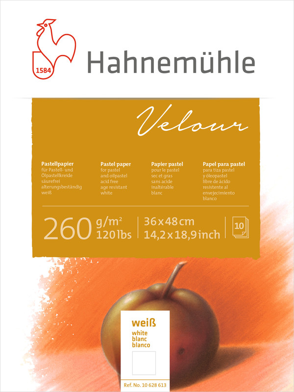 Image of Pastellblock Hahnemühle Velour Vita 260g 36x48cm 10ark 10628613 4011367286132