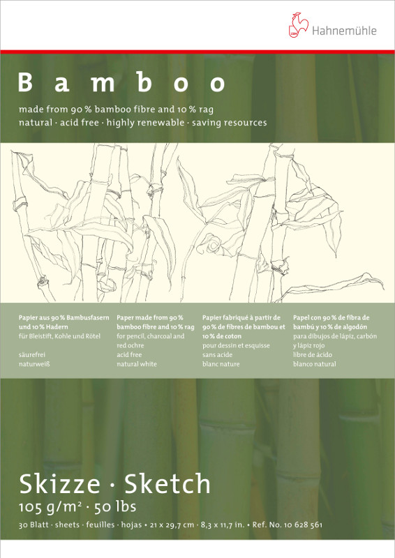 Image of Skissbok Hahnemühle Sketch Bamboo 105g A5 64ark 10628565 4011367004941