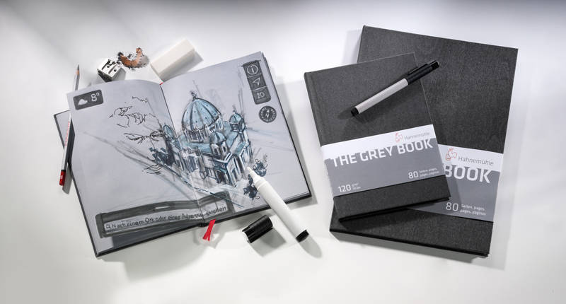 Image of Skissbok Hahnemühle TheGreyBook 120g A5 40ark 10628681 4011367101817