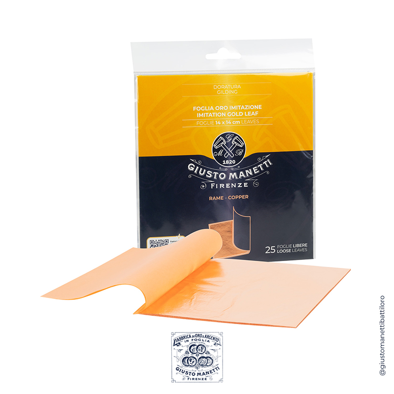 Image of Förgyllning Manetti 14X14 cm  - color 0 loose leaf booklets of 25 leaves (10F) 2ZA140BL 8051566247530