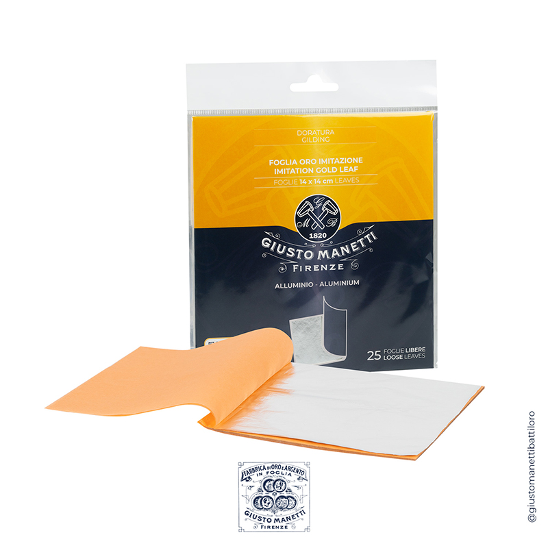 Image of Förgyllning Manetti 14X14 cm  - aluminium loose leaf booklets of 25 leaves (10F) 2ZAL14BL 8051566247523