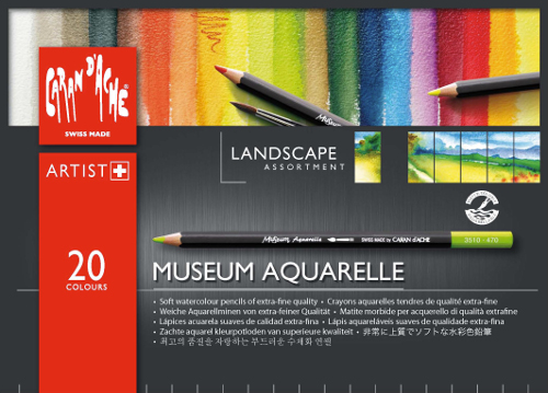 Image of Akvarellpennset Caran d´Ache MUSEUM  LANDSC. 20 pennor 420 (5F) 3510420 7630002322034